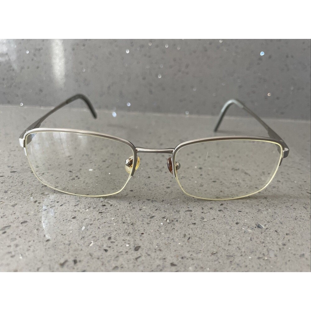 Revolution Eyewear Rev542 Silver Half Rim Eyeglasses Frames ONLY 53-19-145